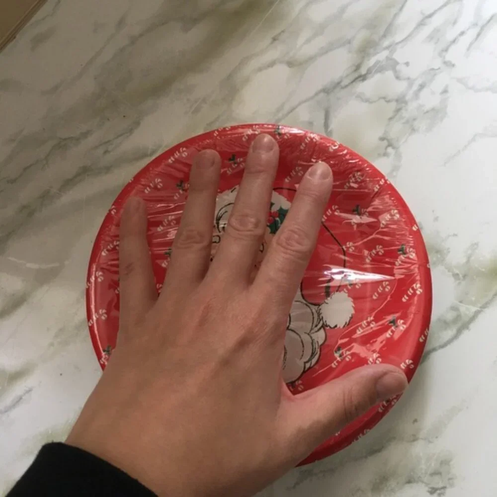 Vintage Santa paper plates